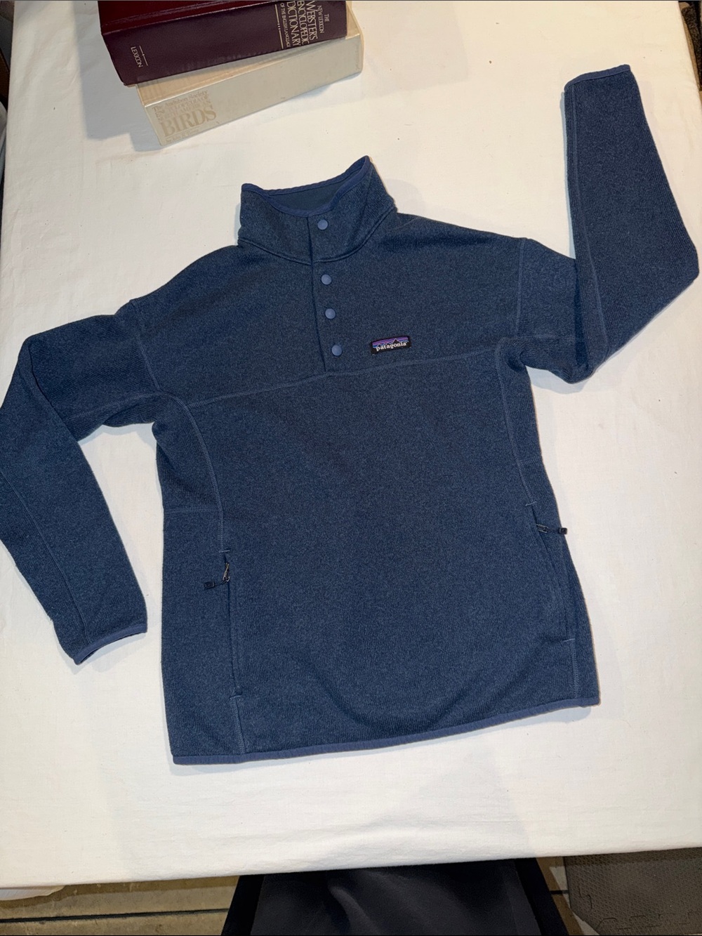 Patagonia Blue Four Snap-T Pullover Sweater
